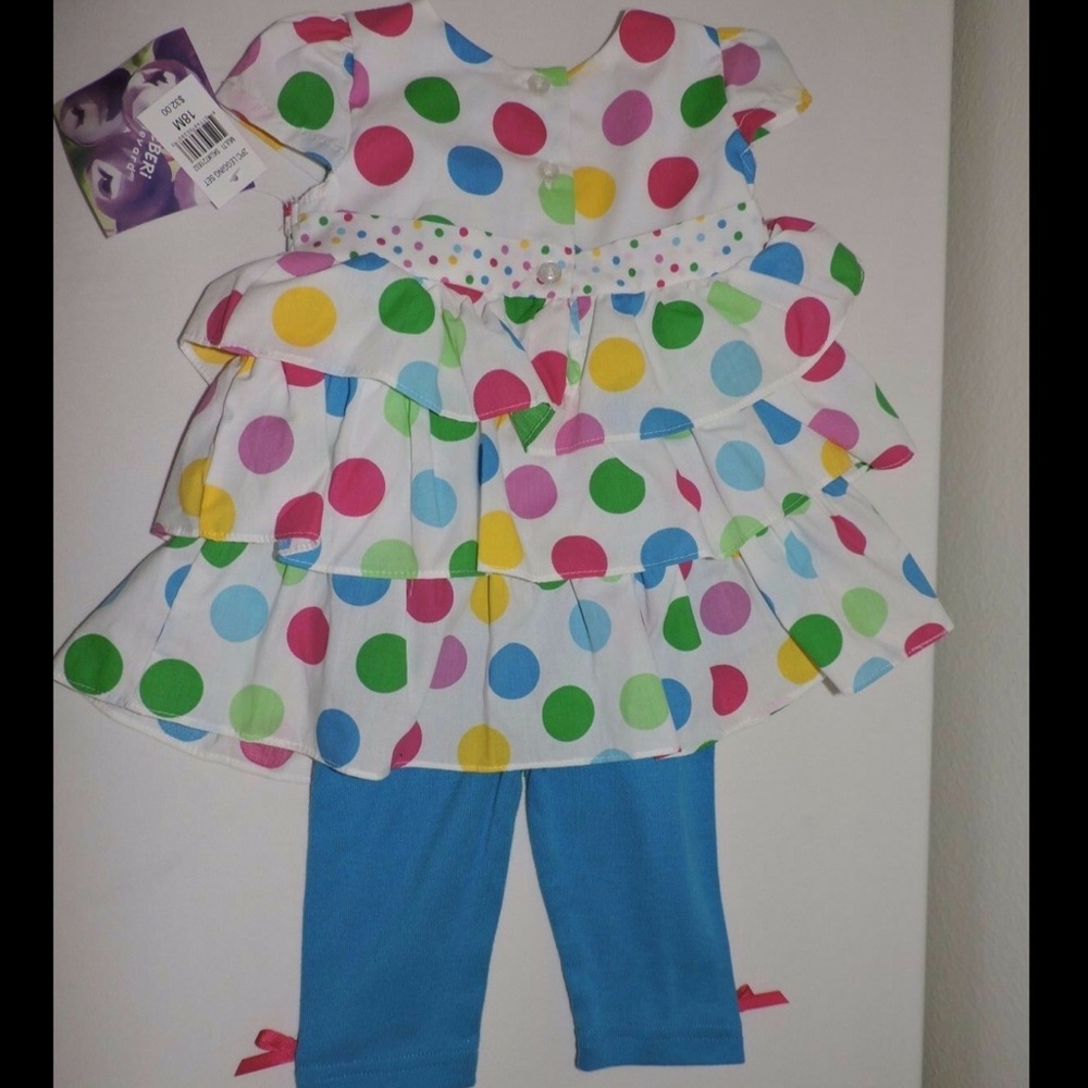 Blueberi Boulevard Polka Dot Dress Outfit 18M - Picture 4 of 7